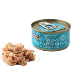 Fish4Cats Finest Tuna Fillet with Crab Cat Can Food 蟹肉吞拿魚柳貓罐頭 70g 